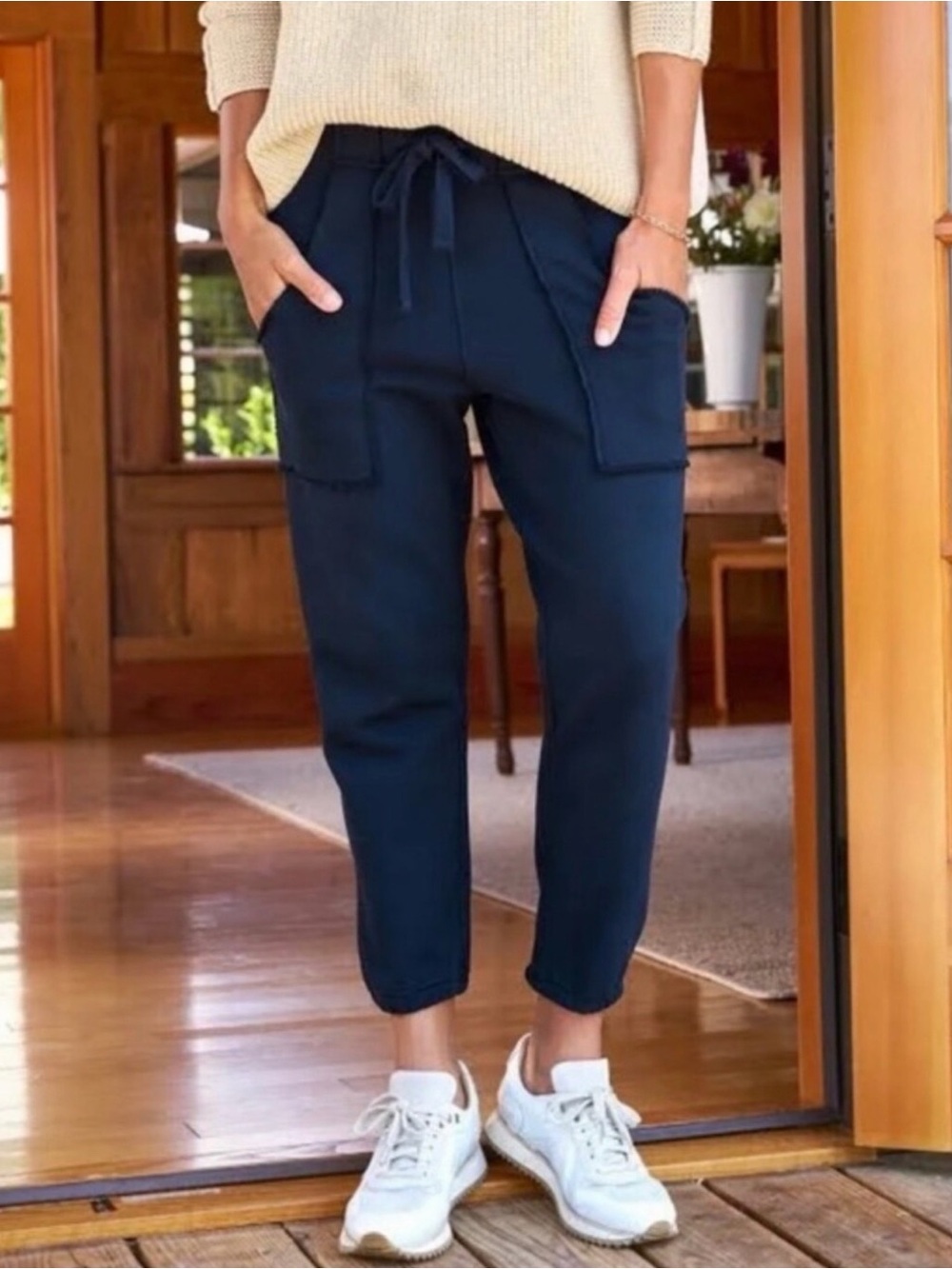 Frank & Eileen Tee Lab Eamon Jogger Sweatpants Womens S Blue French Terry Fleece